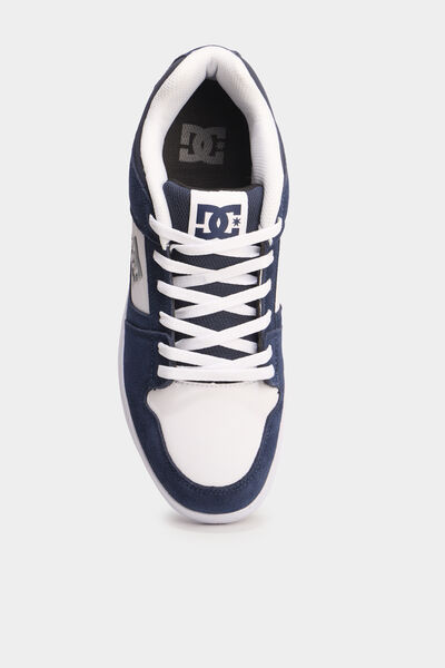 Baskets en cuir su&eacute;dine antid&eacute;rapantes bleu marine homme