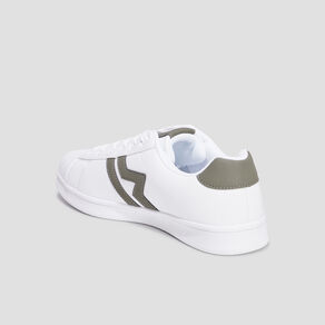 Tennis basses à lacets blanc homme