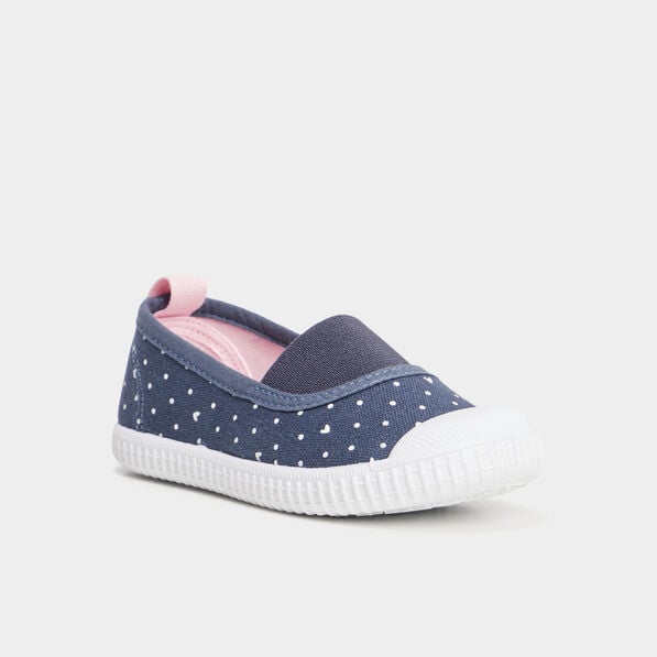 ballerines en toile bleu marine fille Ballerines en toile bleu marine fille