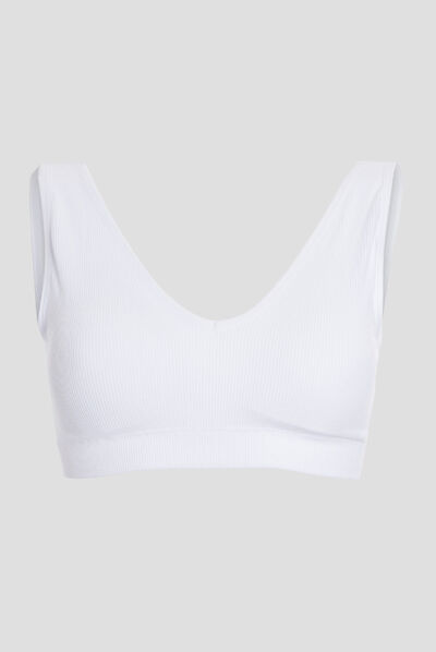 Soutien-gorge brassière blanc femme