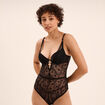 Body padd&eacute; avec dentelle noir femme