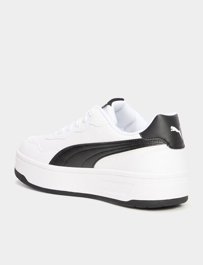 Tennis basses à lacets Puma blanc femme