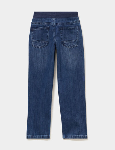 Jeans regular taille &eacute;lastiqu&eacute;e denim stone gar&ccedil;on
