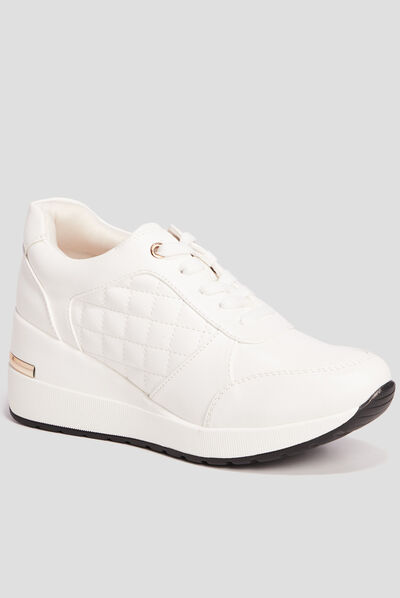 Runnings compensées Mosquitos blanc femme