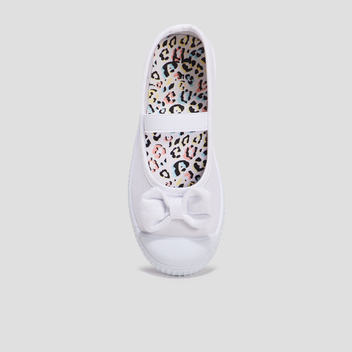 Babies en toile avec noeuds blanc fille
