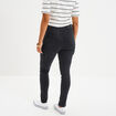 Pantalon cargo skinny 7/8ème Liberto noir femme