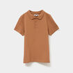Polo manches courtes à détail brodé camel garçon