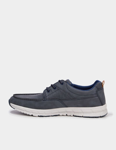 Chaussures &agrave; lacets bateau bleu homme