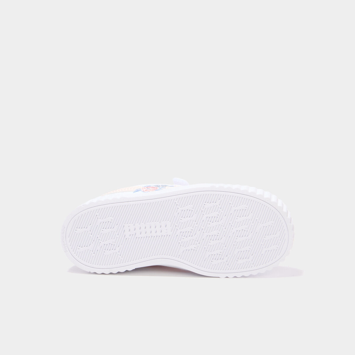 Tennis &agrave; scratchs Puma Carina 3.0 Floral rose clair fille