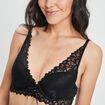 Soutien-gorge foulard à coque noir femme