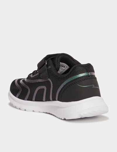Baskets running scratchs RUN-UP noir garçon