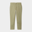 Pantalon chino slim coton vert kaki homme