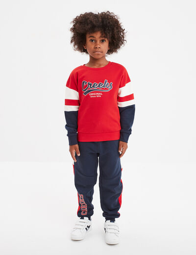 ensemble jogging molleton Creeks bleu marine garçon