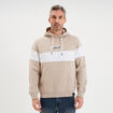 Sweat hoodie molleton manches longues gris clair homme