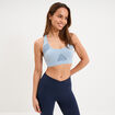 Brassi&egrave;re sport microfibre dos nageur bleu gris femme