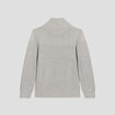 Pull avec col châle gris garçon