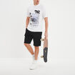 T-shirt oversize col rond Liberto blanc homme