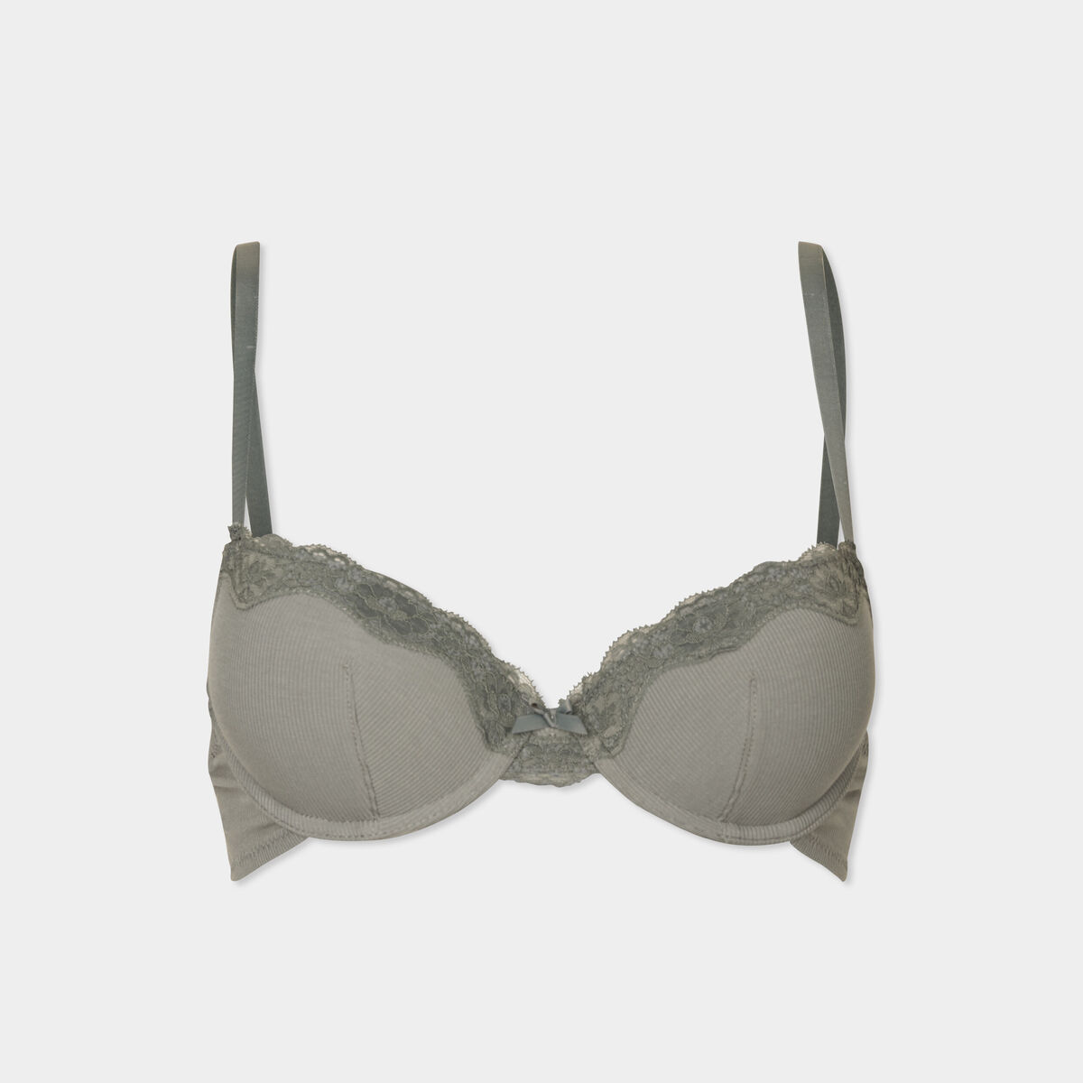 Soutien-gorge corbeille paddé vert kaki femme