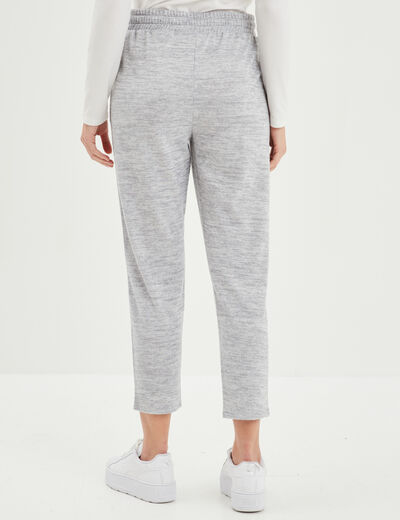 Pantalon jogging 7/8ème gris clair femme