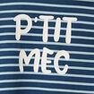 T-shirt manches longues col rond coton bleu marine bébé garçon