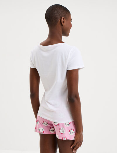 Ensemble pyjama Les Aristochats Marie blanc femme