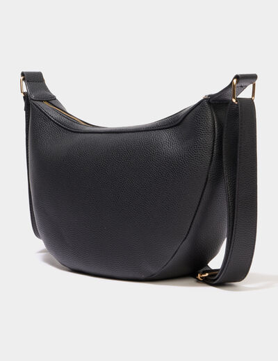 Sac banane zipp&eacute;e noir femme