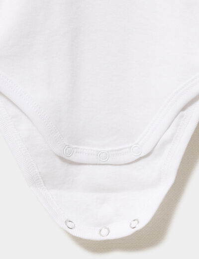 Lot 5 bodies US manches longues coton blanc bébé