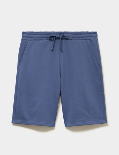 Short de jogging taille &eacute;lastiqu&eacute;e l&eacute;ger bleu homme