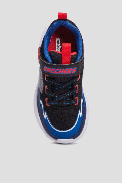 Runnings à lacets Skechers Dynalite bleu garçon