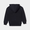 Sweat zippé molletonné à capuche noir garçon