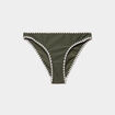 Bas de maillot de bain vert kaki femme