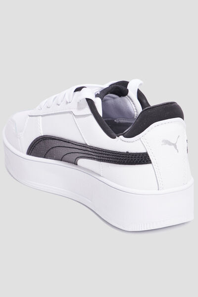 Tennis basses en cuir Puma Carina Street noir femme