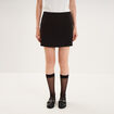 Jupe-short portefeuille courte noir femme