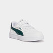 Tennis basses à scratchs Puma Caven blanc garçon