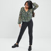 Jeans mom taille haute denim noir femme