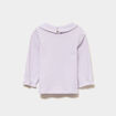 T-shirt col claudine manches longues parme b&eacute;b&eacute; fille