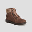 Bottines crantées taupe femme