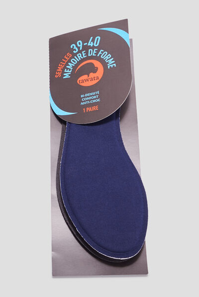 Semelles mémoire de forme confort Tawata blanc mixte