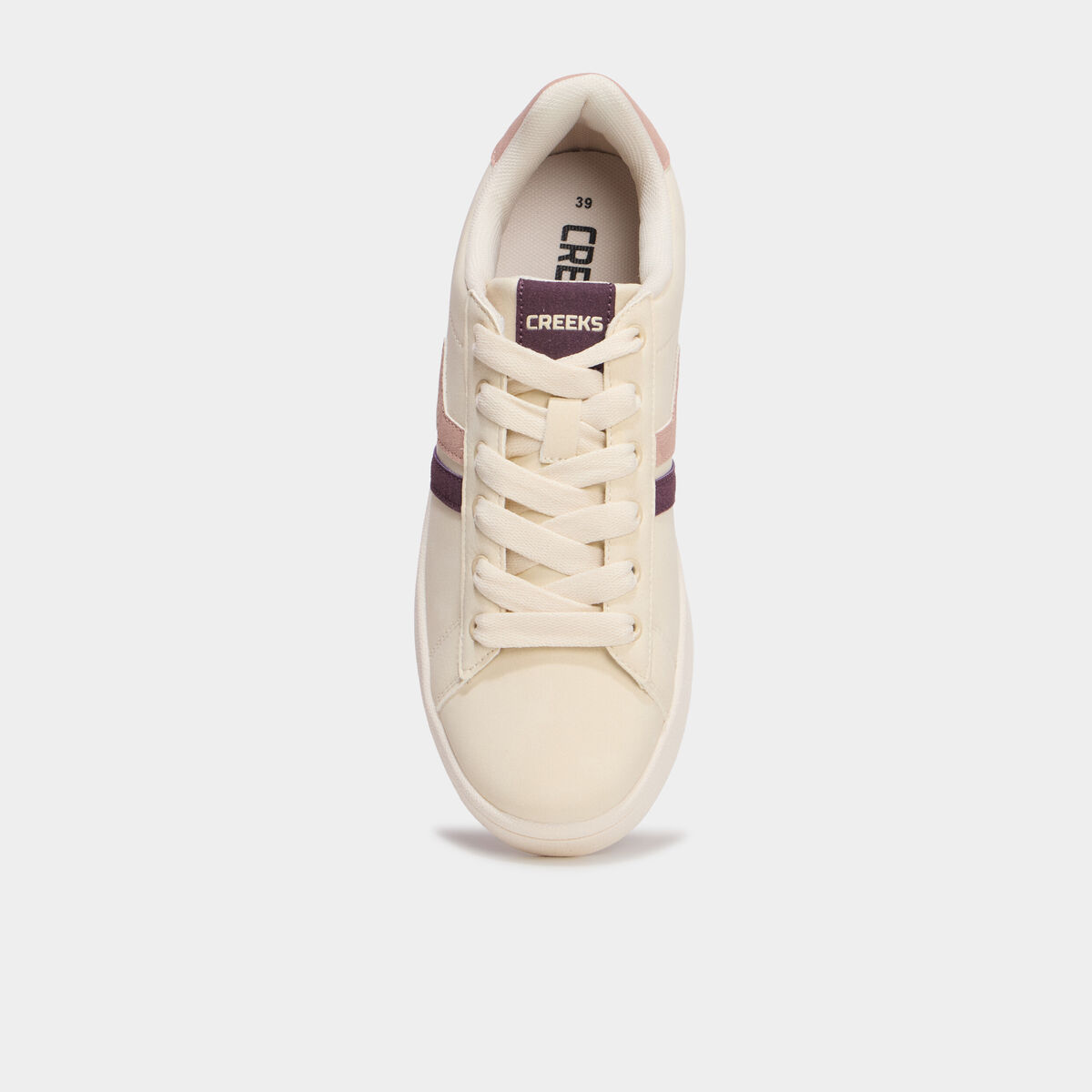 Baskets &agrave; lacets su&eacute;dine violet femme