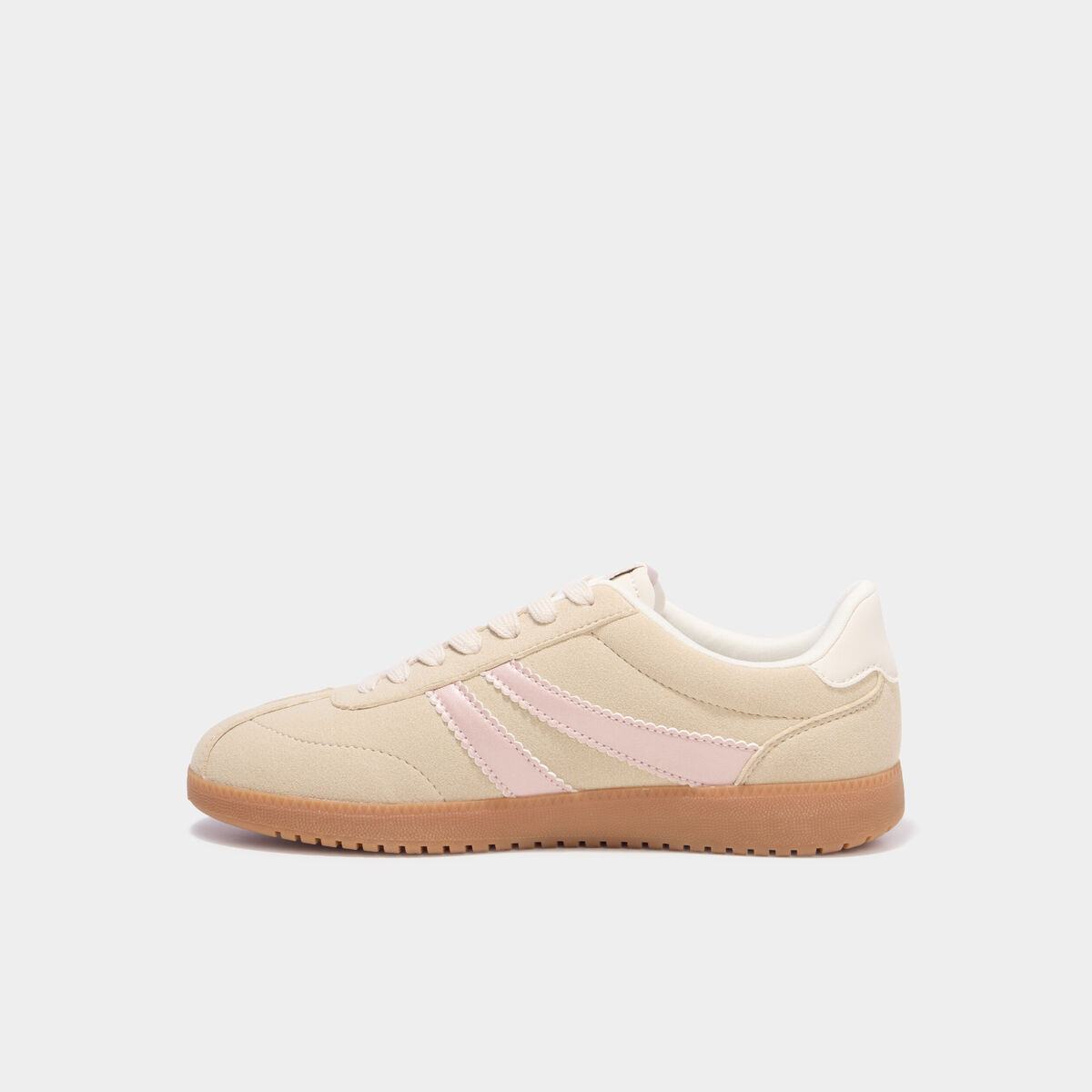 Tennis basses &agrave; lacets sable femme