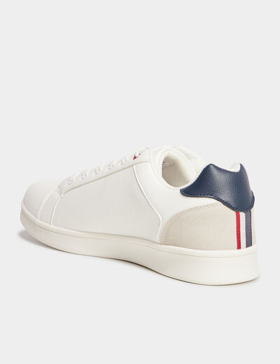 Tennis basses à lacets Aspern blanc homme