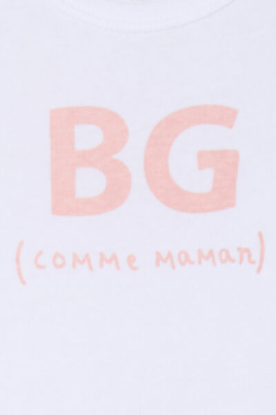 Body US velours coton manches longues blanc b&eacute;b&eacute;