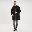 Parka imperm&eacute;able coupe-vent &agrave; capuche noir homme