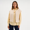 Veste sans manches sable femme