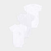 Lot 3 bodies coton manches courtes blanc bébé