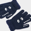 Gants bleu marine gar&ccedil;on