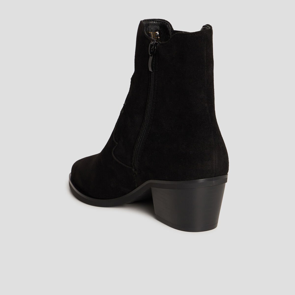 Bottines santiags à talons noir femme