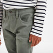 Pantalon regular avec poches vert kaki garçon