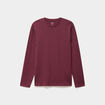 T-shirt manches longues prune homme
