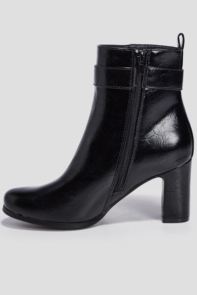 Bottines à talons noir femme